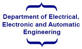 Departament d’Enginyeria Elèctrica, Electrònica i Automàtica Department of electrical, electronic and automatic engineering logo